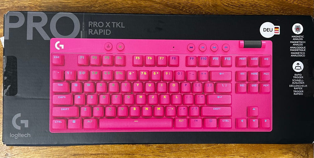 Logitech G PRO X TKL RAPID Pink (DE / QWERTZ) - Gaming Tastatur - neuwertig / OVP