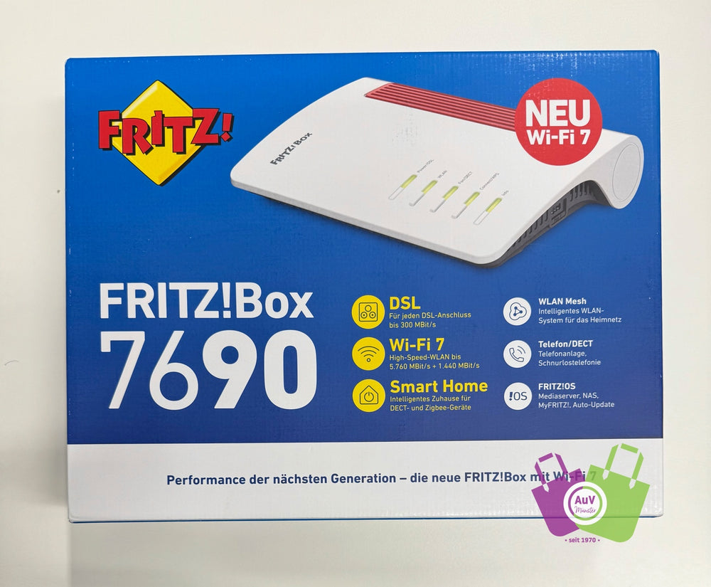 FRITZ!Box 7690 · DSL, Wi-Fi 7, Mesh, DECT
