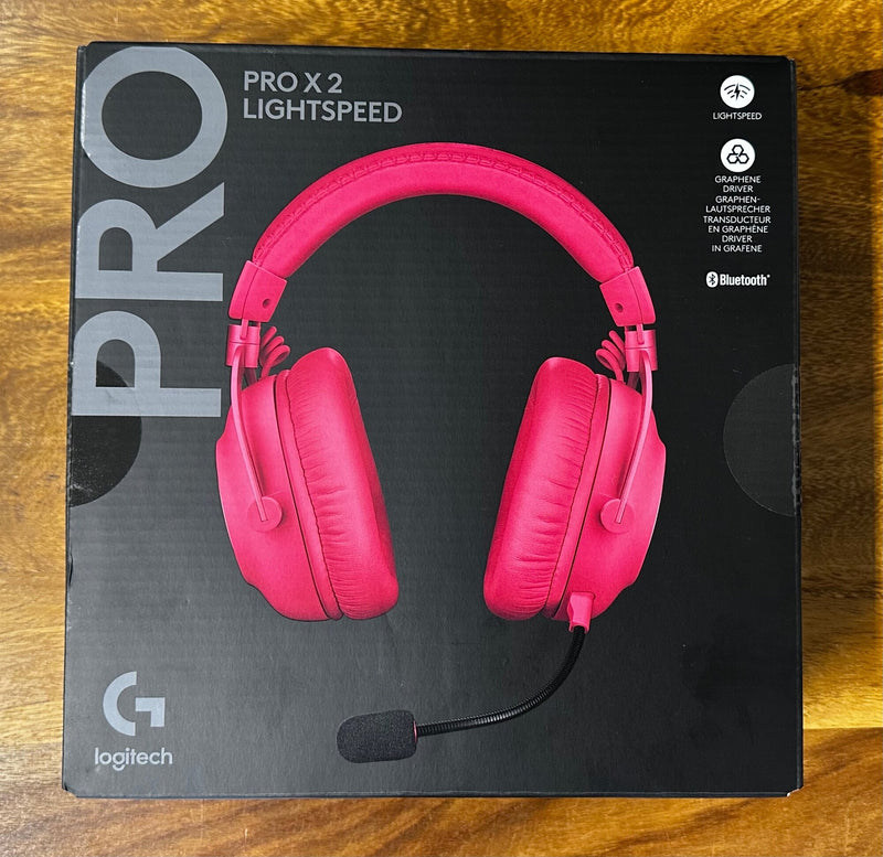 Logitech PRO X 2 LIGHTSPEED Kabelloses Gaming-Headset - Magenta - NEUWERTIG/OVP
